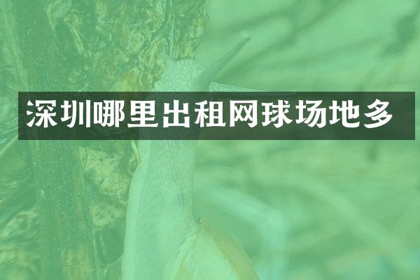 深圳哪里出租网球场地多