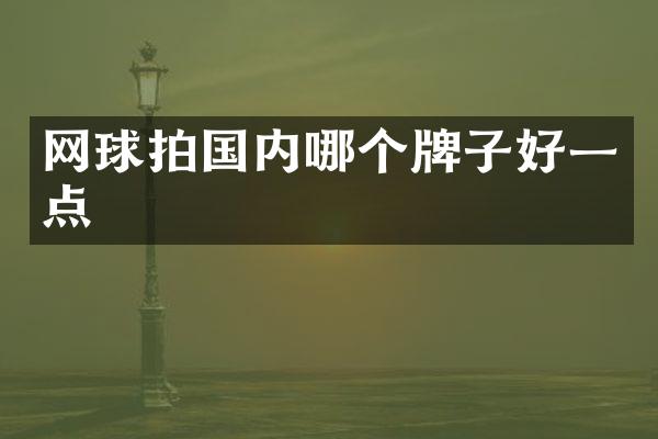 网球拍国内哪个牌子好一点