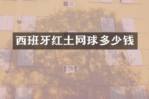 西班牙红土网球多少钱