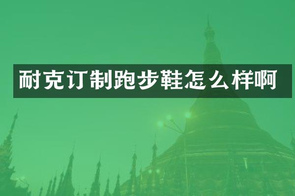 耐克订制跑步鞋怎么样啊