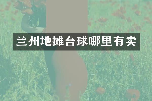 兰州地摊台球哪里有卖