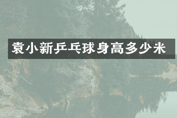 袁小新乒乓球身高多少米