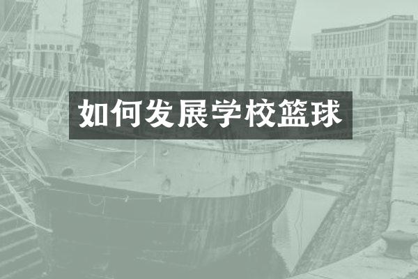 如何发展学校篮球