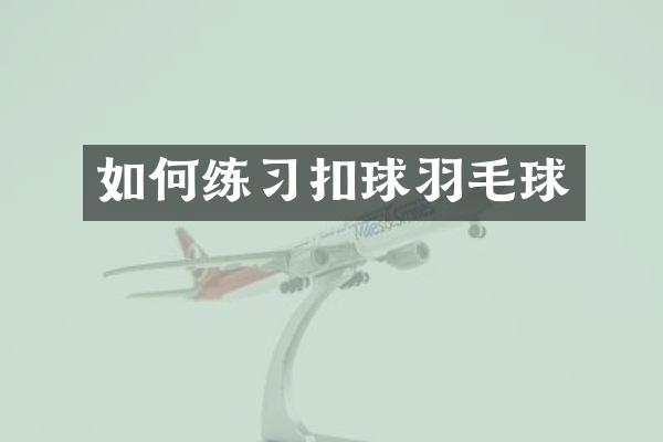 如何练习扣球羽毛球
