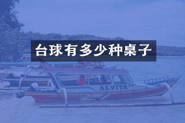 台球有多少种桌子
