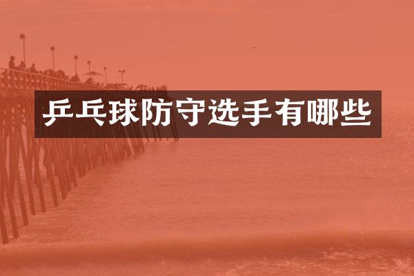 乒乓球防守选手有哪些