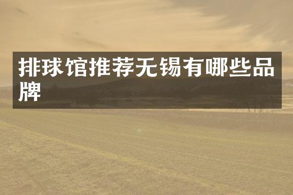 排球馆推荐无锡有哪些品牌
