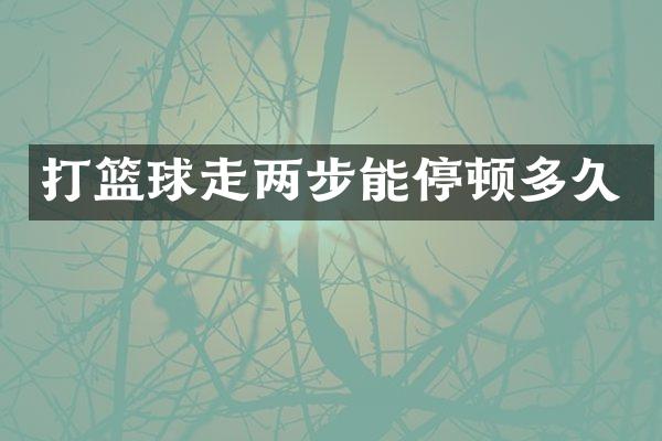打篮球走两步能停顿多久