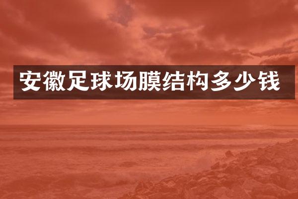 安徽足球场膜结构多少钱