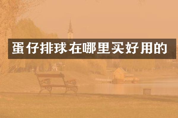 蛋仔排球在哪里买好用的