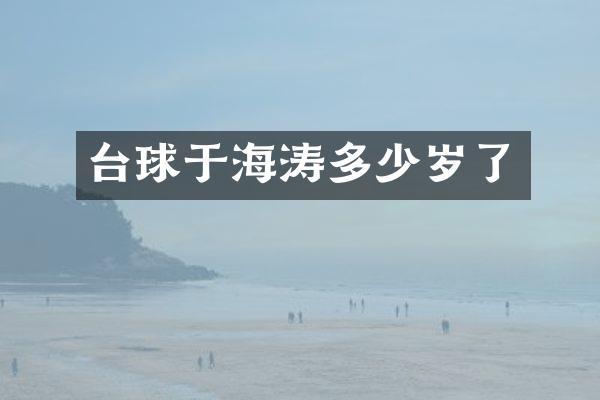 台球于海涛了