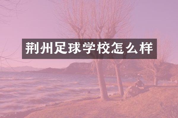 荆州足球学校怎么样