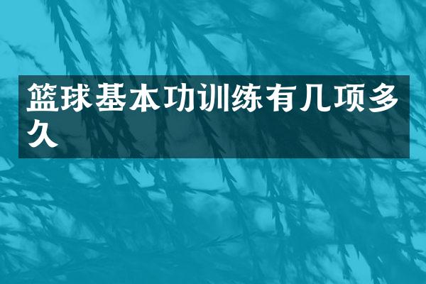 篮球基本功训练有几项多久