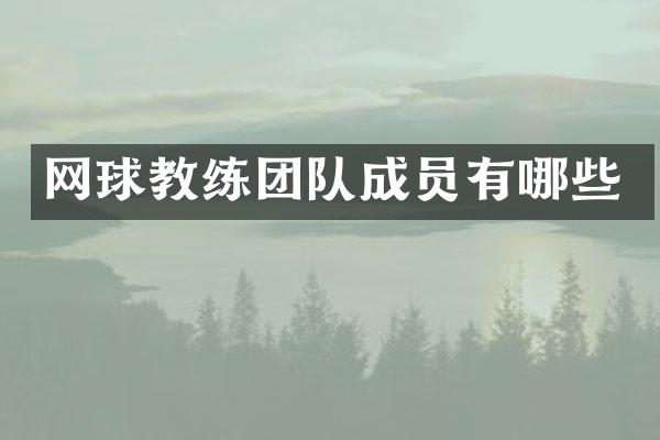 网球教练团队成员有哪些