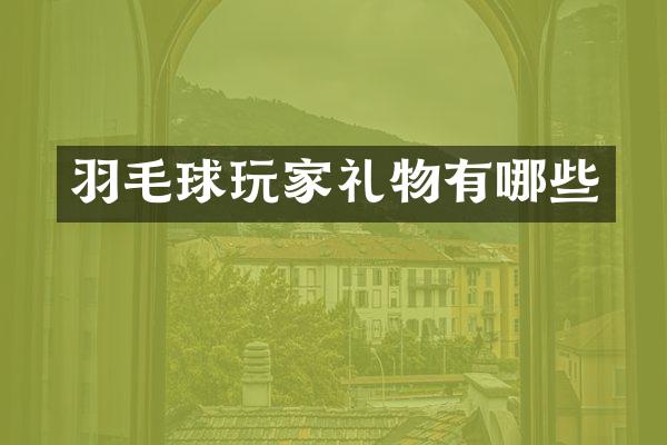 羽毛球玩家礼物有哪些