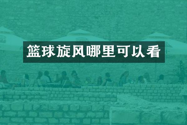 篮球旋风哪里可以看