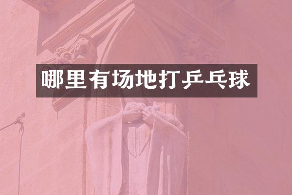 哪里有场地打乒乓球