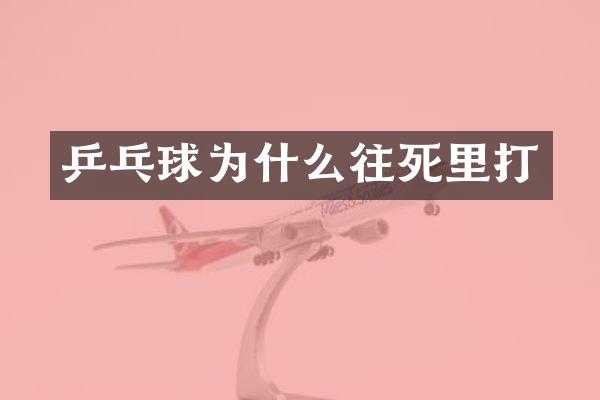 乒乓球为什么往死里打