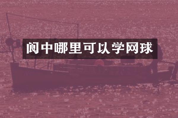 阆中哪里可以学网球