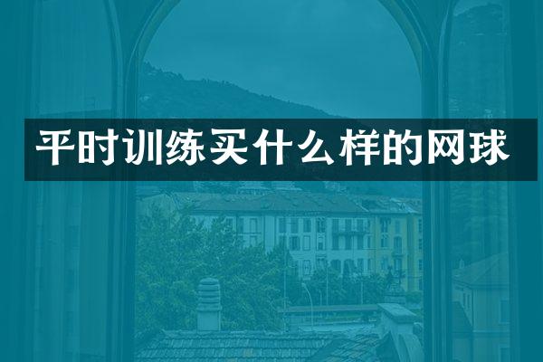 平时训练样的网球