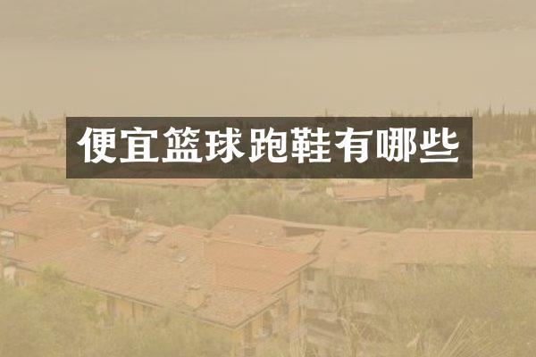 便宜篮球跑鞋有哪些
