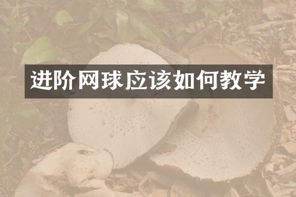 进阶网球应该如何教学