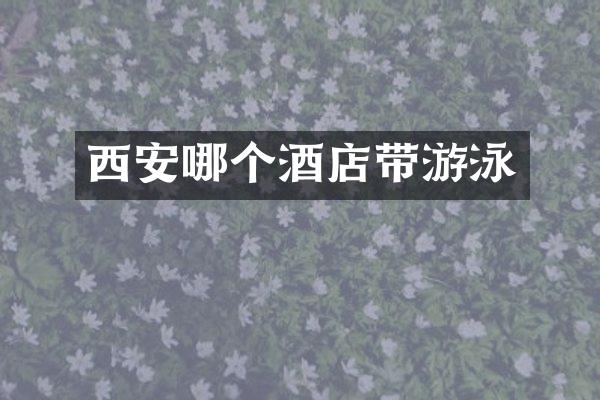 西安哪个酒店带游泳