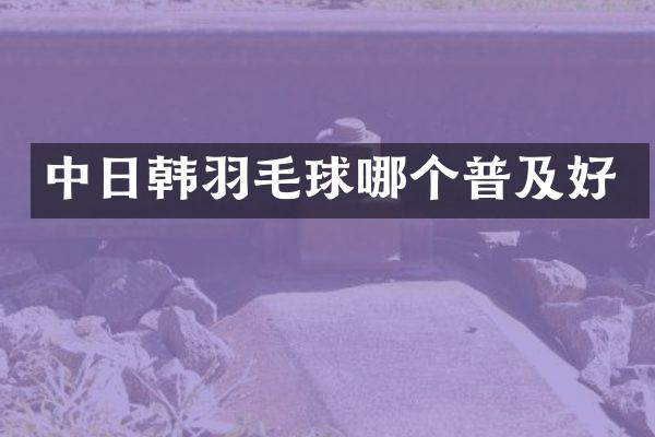 中日韩羽毛球哪个普及好