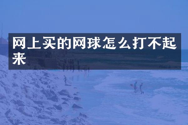 网上买的网球怎么打不起来