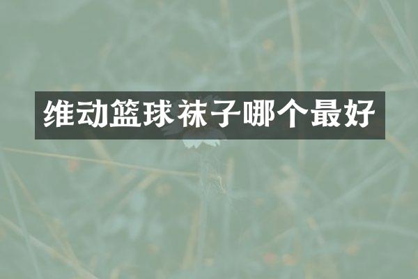 维动篮球袜子哪个最好