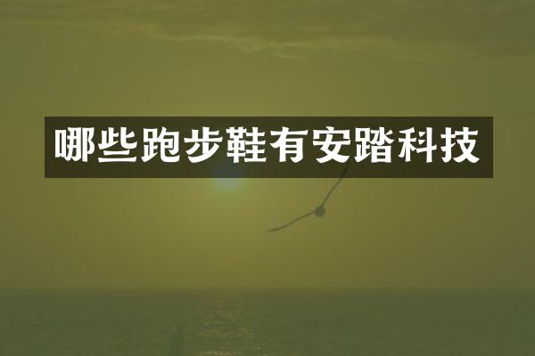 哪些跑步鞋有安踏科技