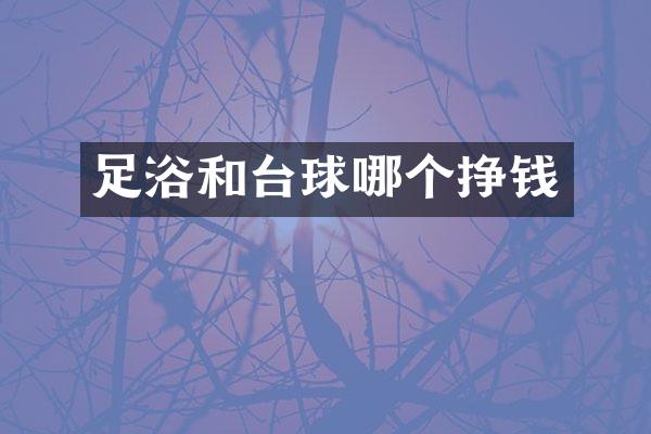 足浴和台球哪个挣钱