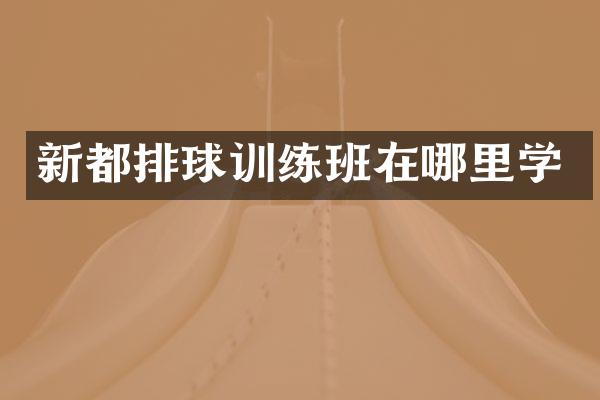 新都排球训练班在哪里学