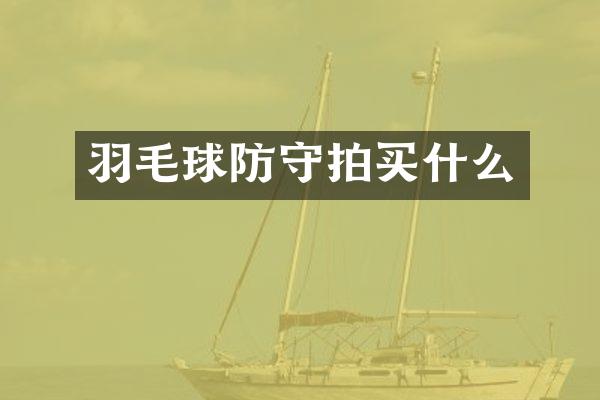 羽毛球防守拍