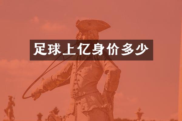 足球上亿身价多少