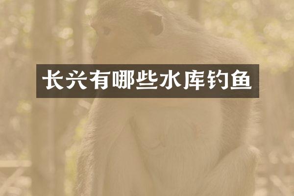 长兴有哪些水库钓鱼