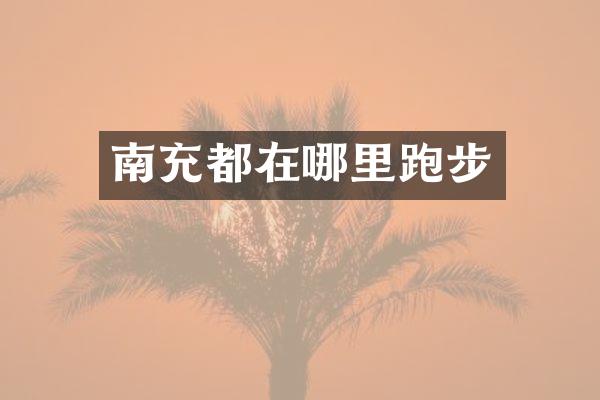 南充都在哪里跑步