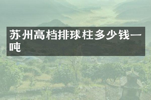 苏州高档排球柱多少钱一吨