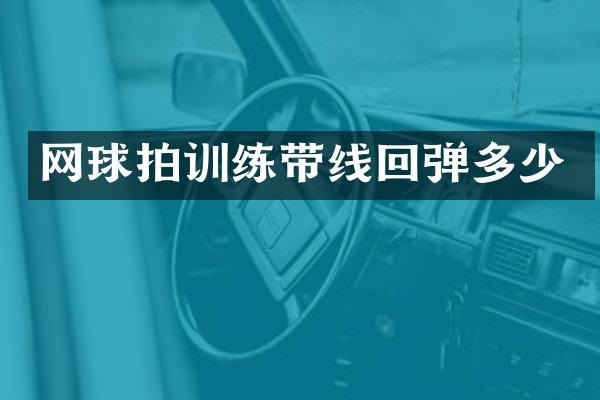 网球拍训练带线回弹多少