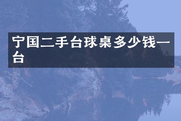 宁国二手台球桌多少钱一台