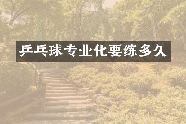 乒乓球专业化多久