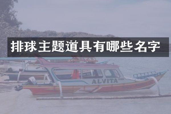 排球主题道具有哪些名字