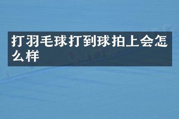 打羽毛球打到球拍上会怎么样