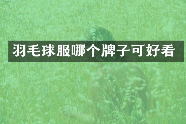 羽毛球服哪个牌子可好看