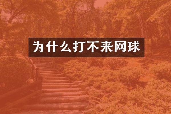为什么打不来网球