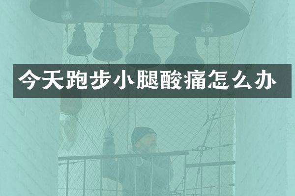 今天跑步小腿酸痛怎么办