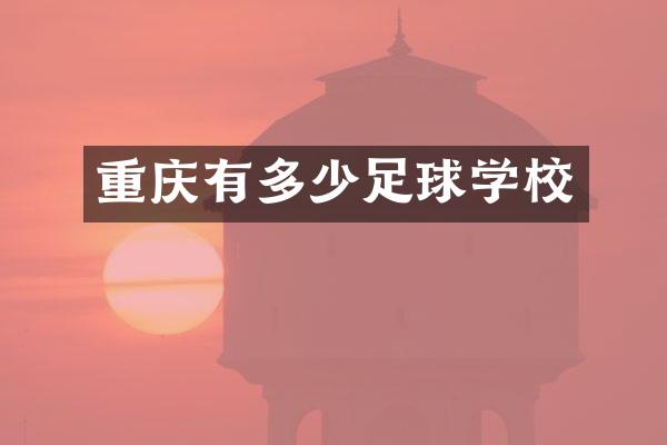 重庆有多少足球学校