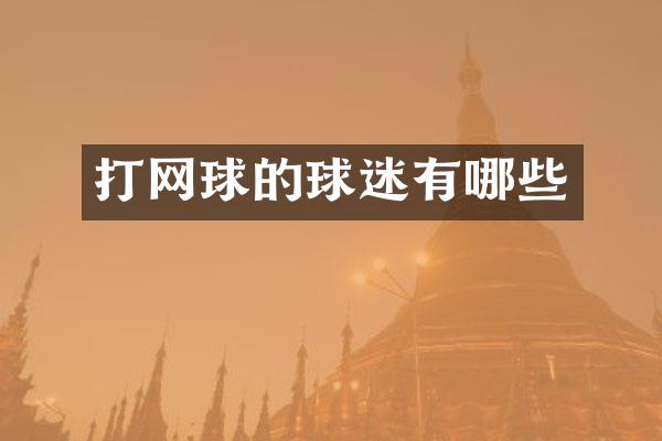 打网球的球迷有哪些