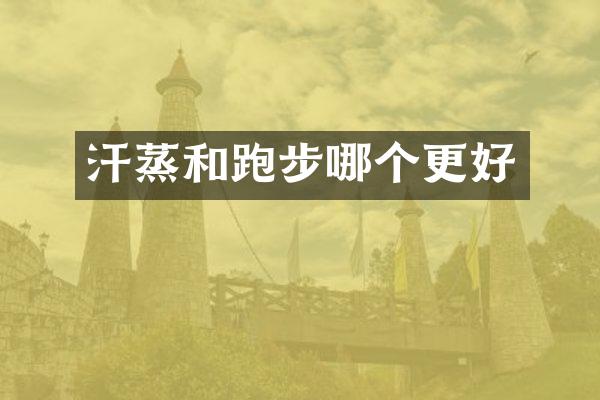 汗蒸和跑步哪个更好