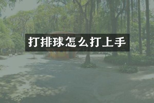 打排球怎么打上手